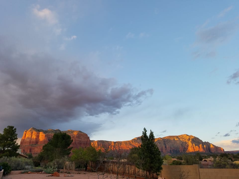 Backyard view of Courthouse Butte!