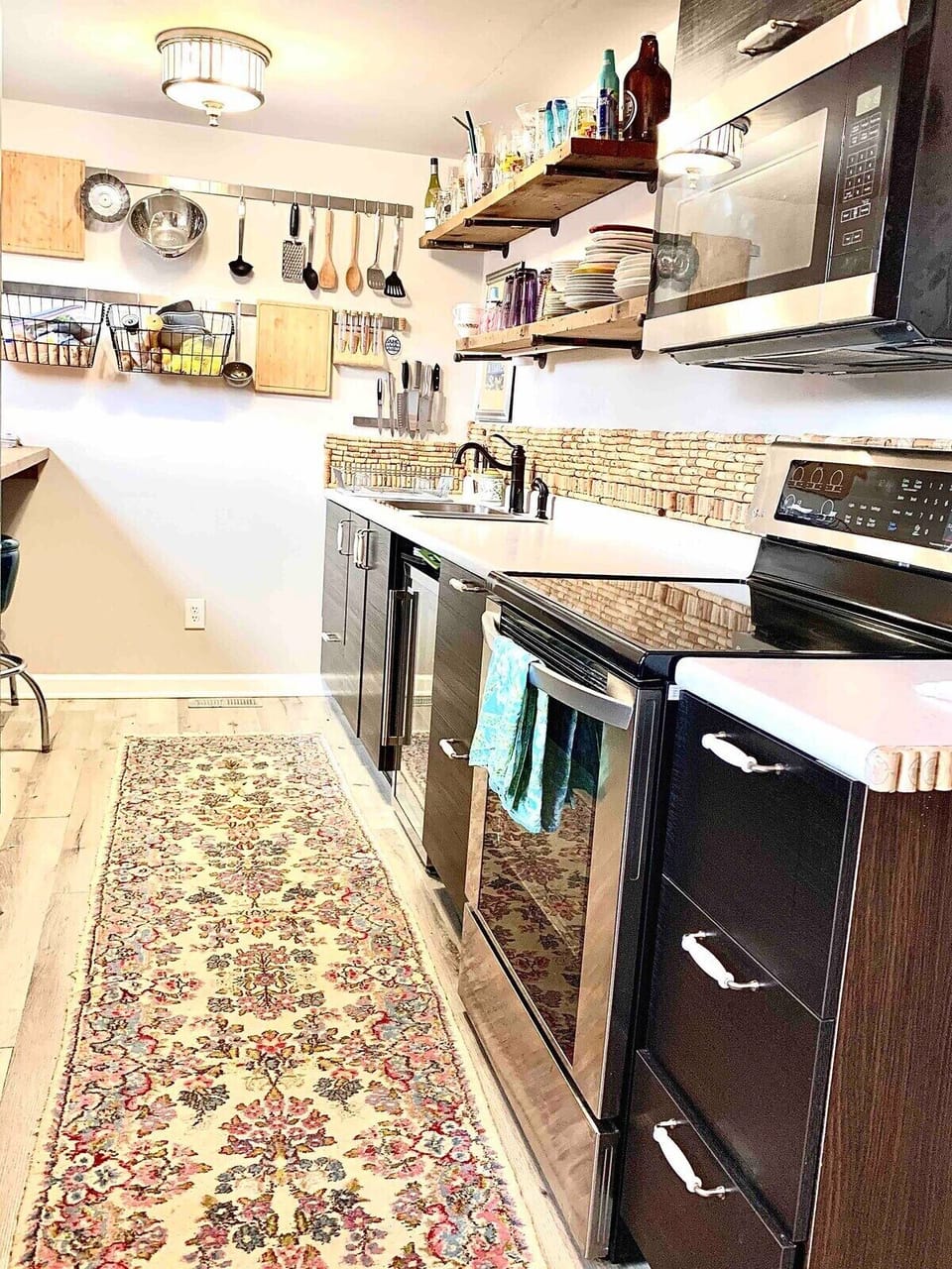 Fully stocked kitchen