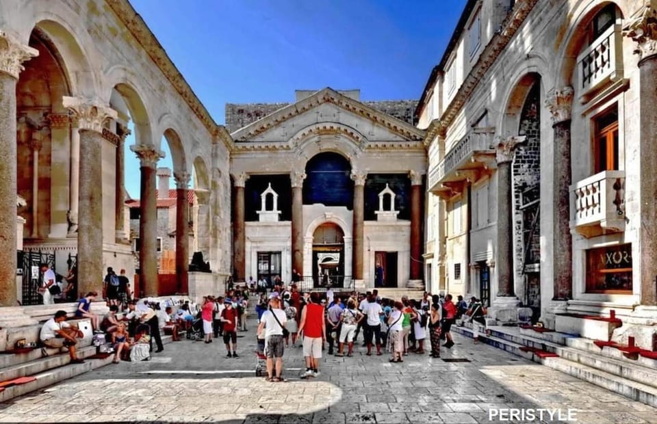 Square "Peristil" in the old town