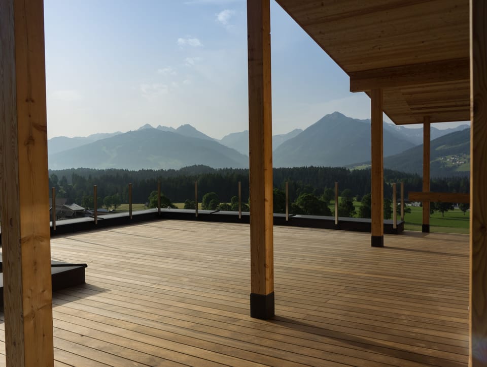 View from the deck in summer