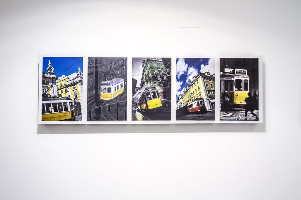 Famous Lisbon yellow trams