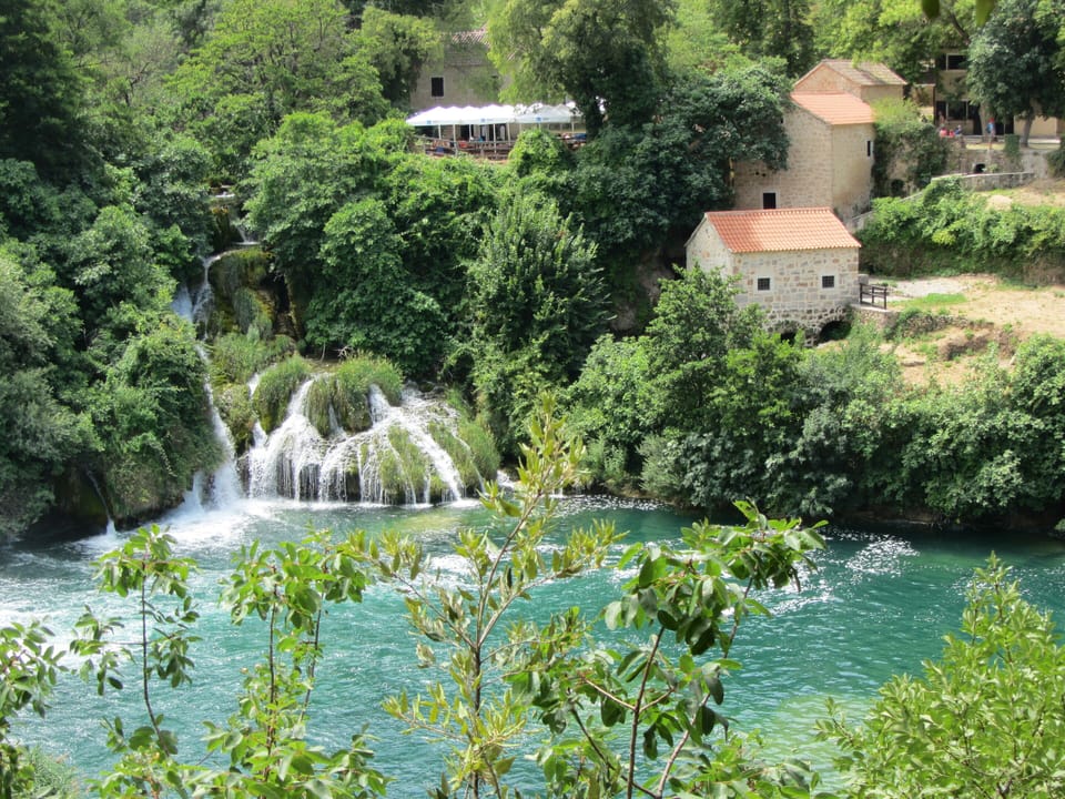 Krka National Park about one hour from Villa Kata Gomilica