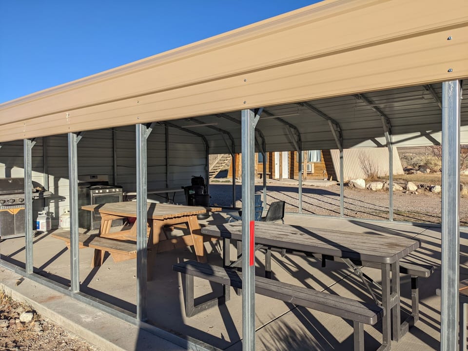 Covered Pavilion with Oven, stove and Grill