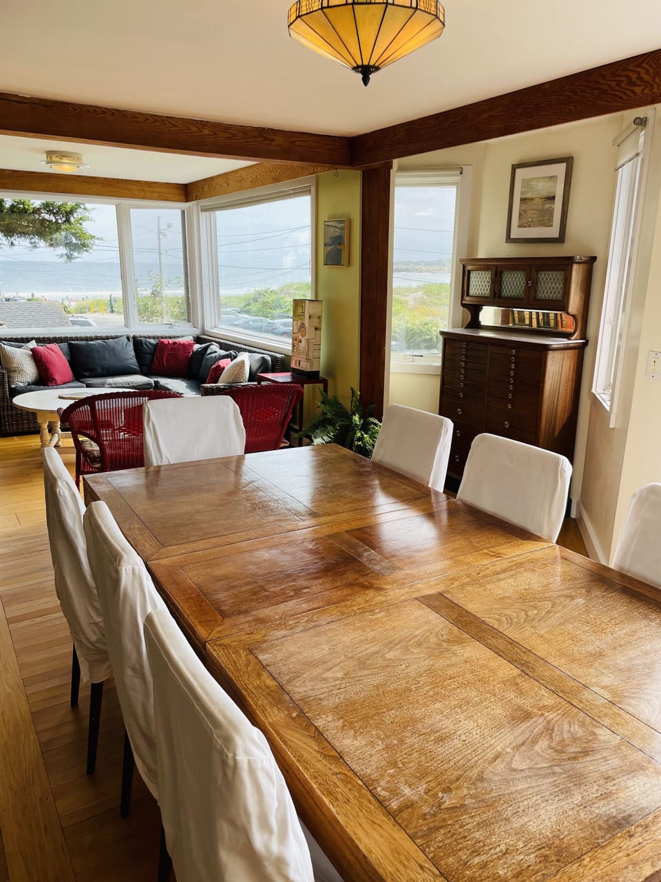 Dining room table, with seating for 8