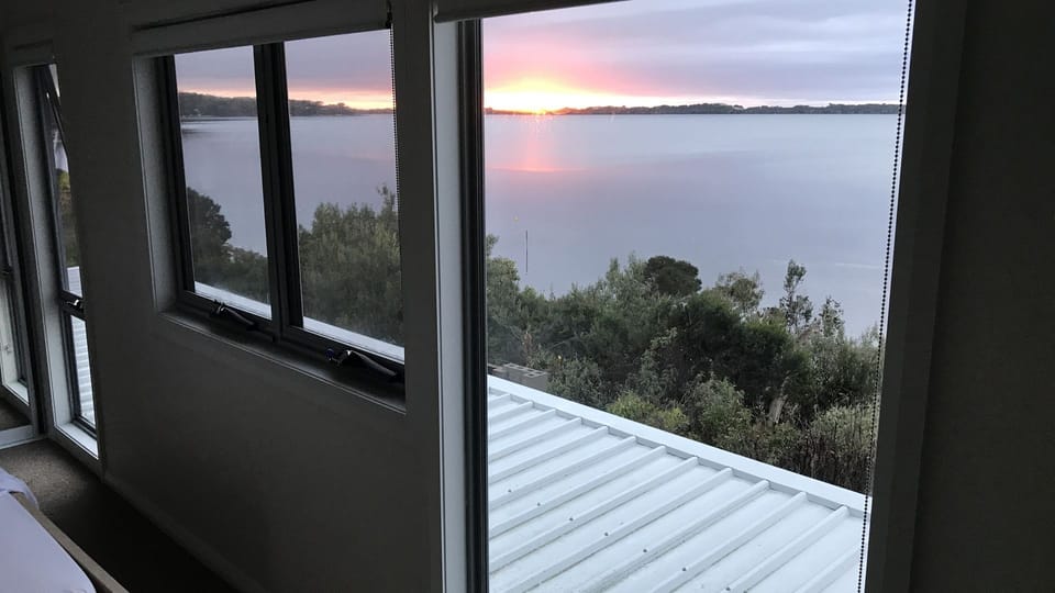 Sun rising upstairs bedroom