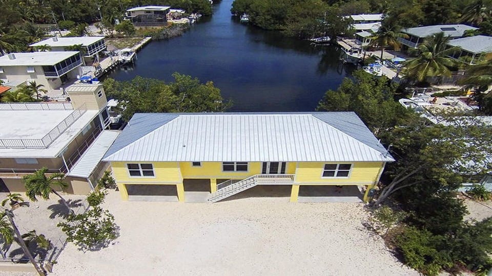 Aerial view of the house!