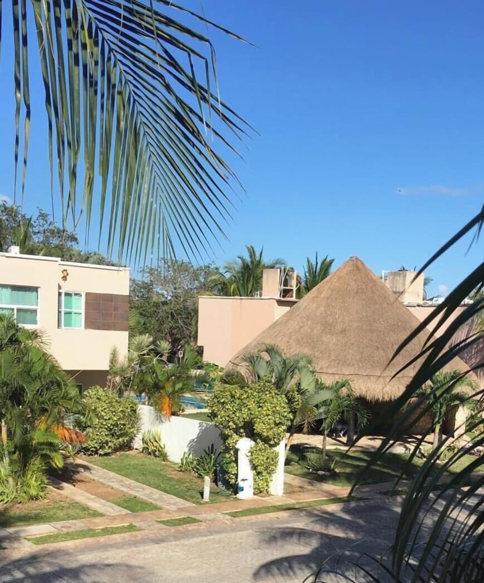A spacious 3 bed 2 bath house with opposite the swimmingpool. A/c in every room House in Playa del Carmen