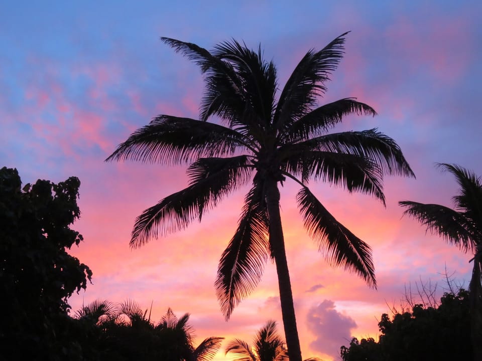 Sunset at the Inchcape Seaside Villas
