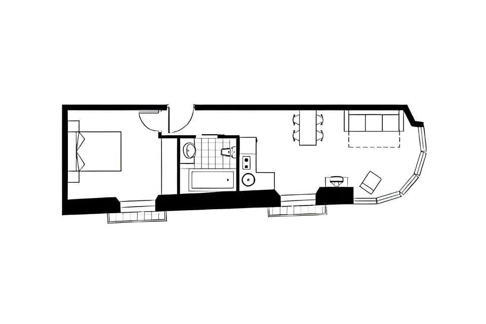 Practical layout designed for smooth flow and easy living throughout the apartment.
