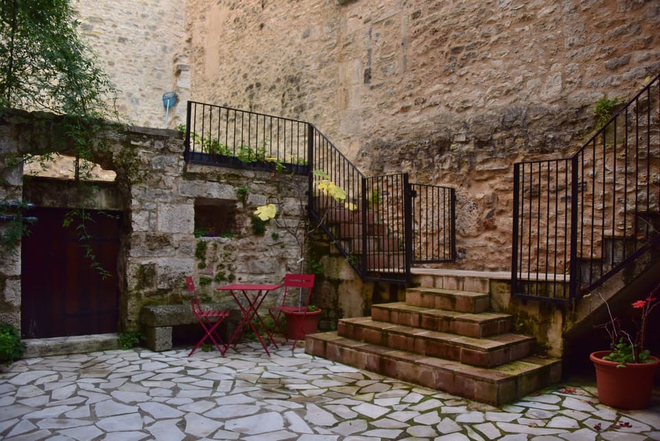 Outside courtyard