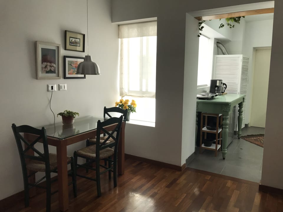 Dining room and kitchen