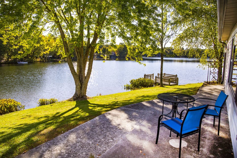 Wonderful view of Lake Catherine from back patio