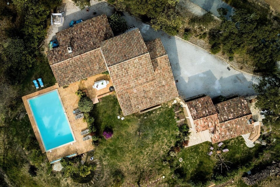 Villa Fontane viewed from the sky