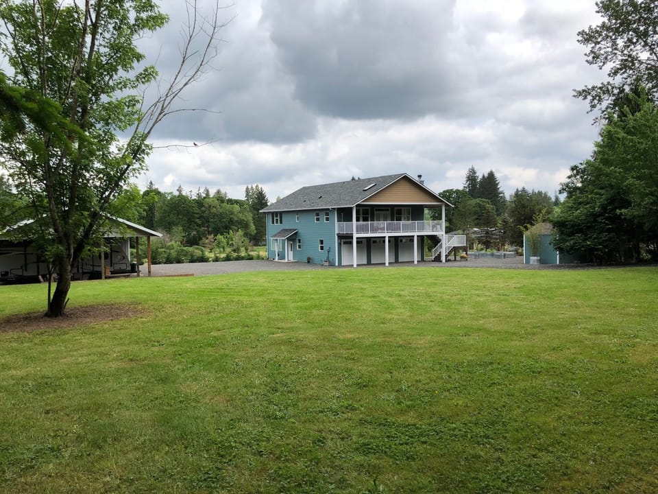 expansive yard