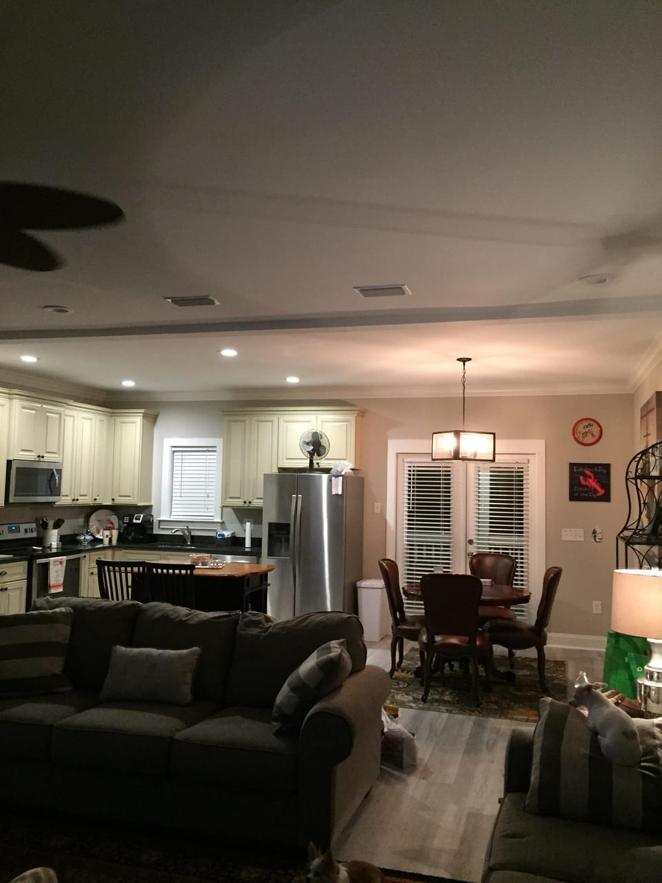 Open and spacious living and dining area!