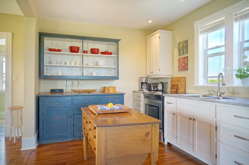 Fully stocked modern kitchen with stainless appliances
