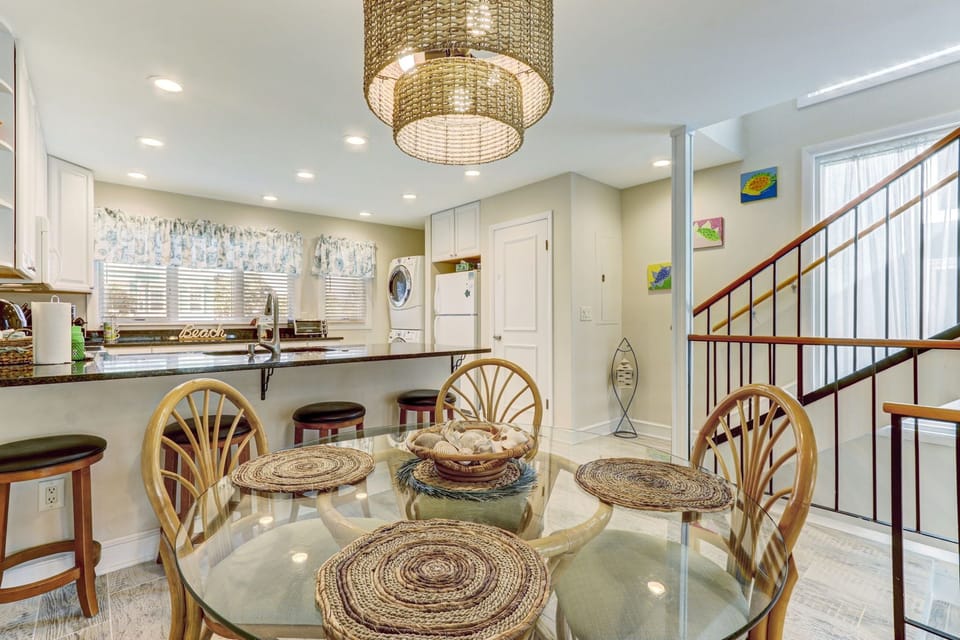 Dining space in kitchen