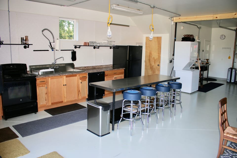 kitchen and laundry area