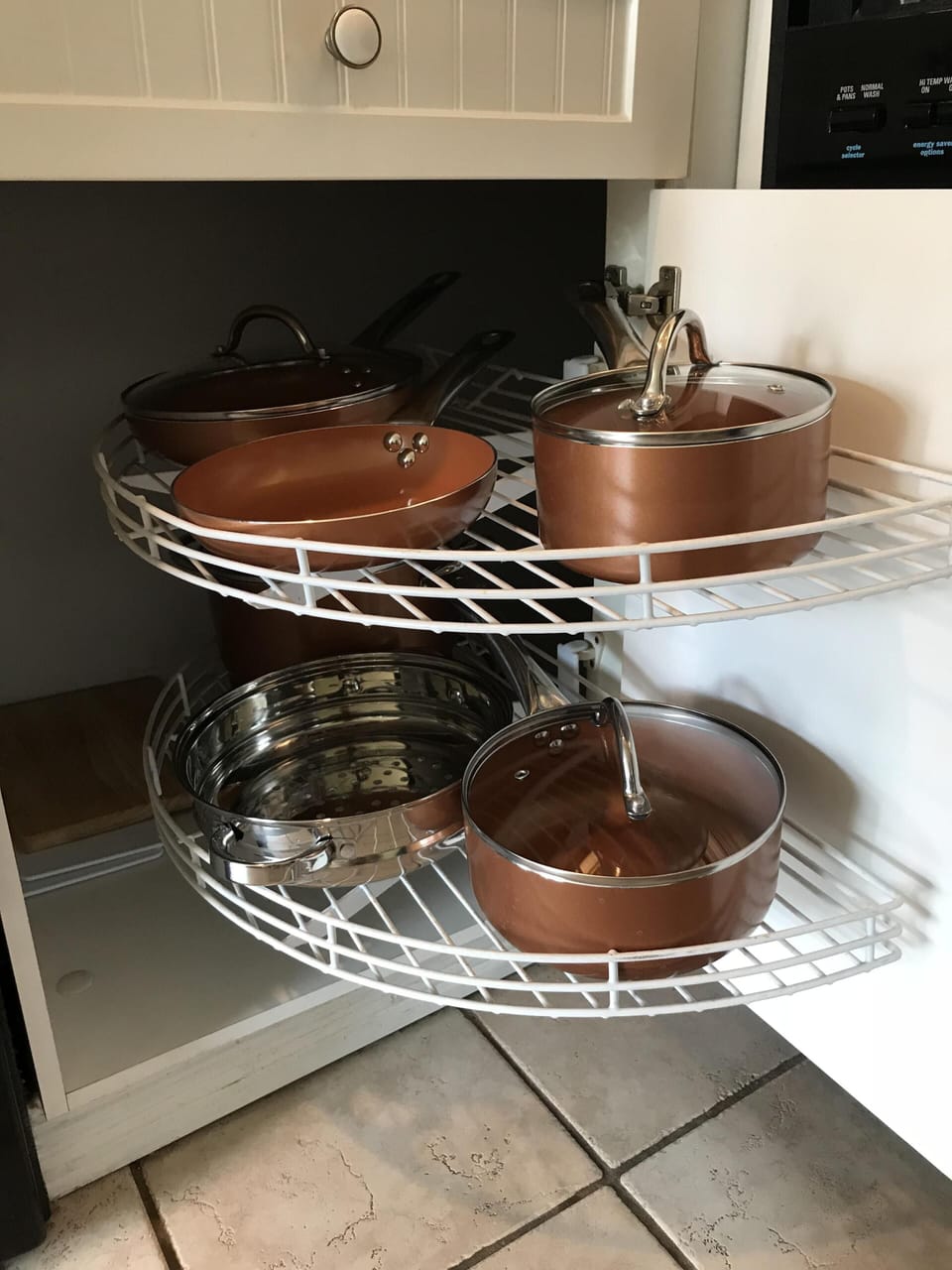 New copper chef pots and pans 