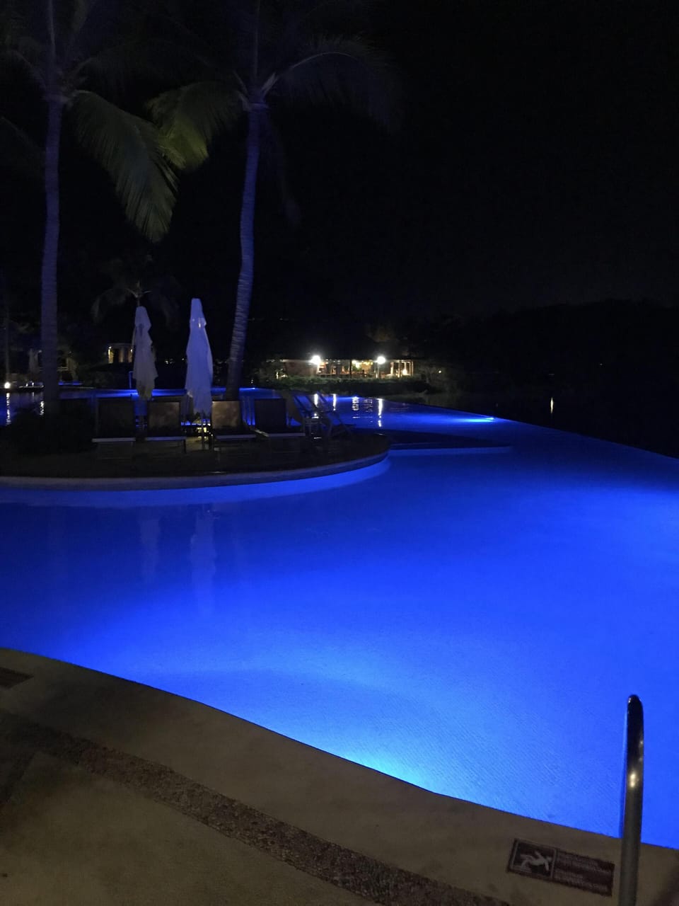 Pool at night