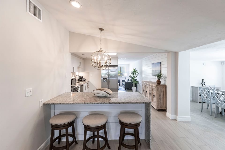 Kitchen Island with Bar Stools