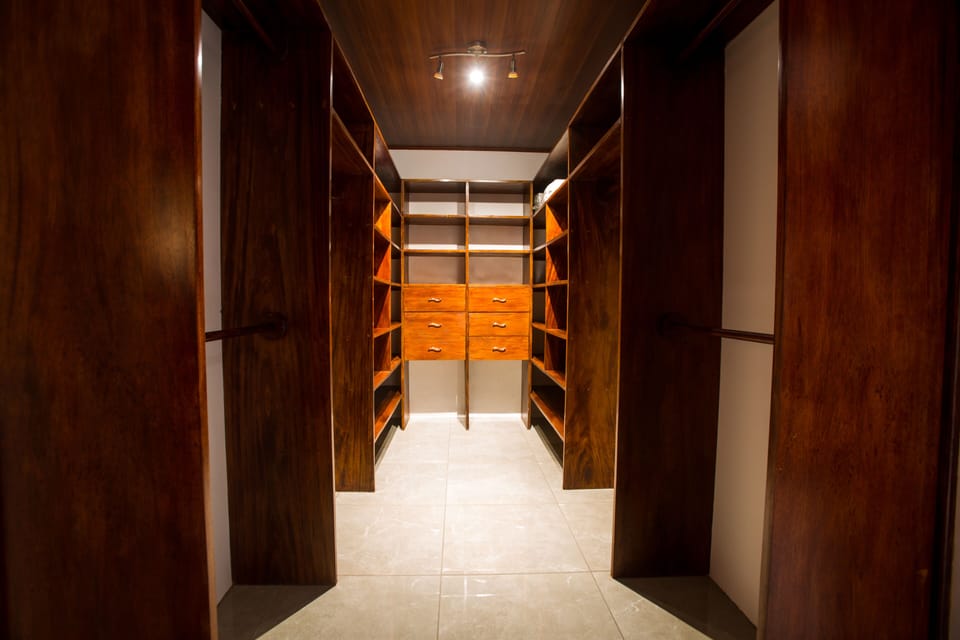 Master bedroom walk in closet