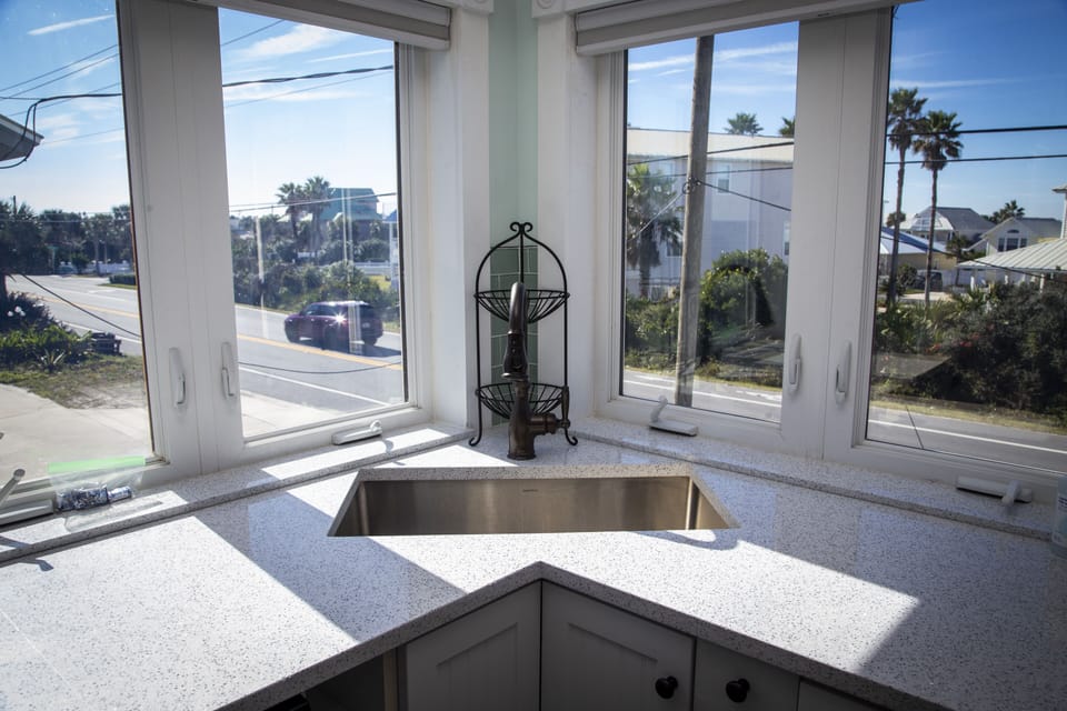 not a bad view to do dishes in the kitchen