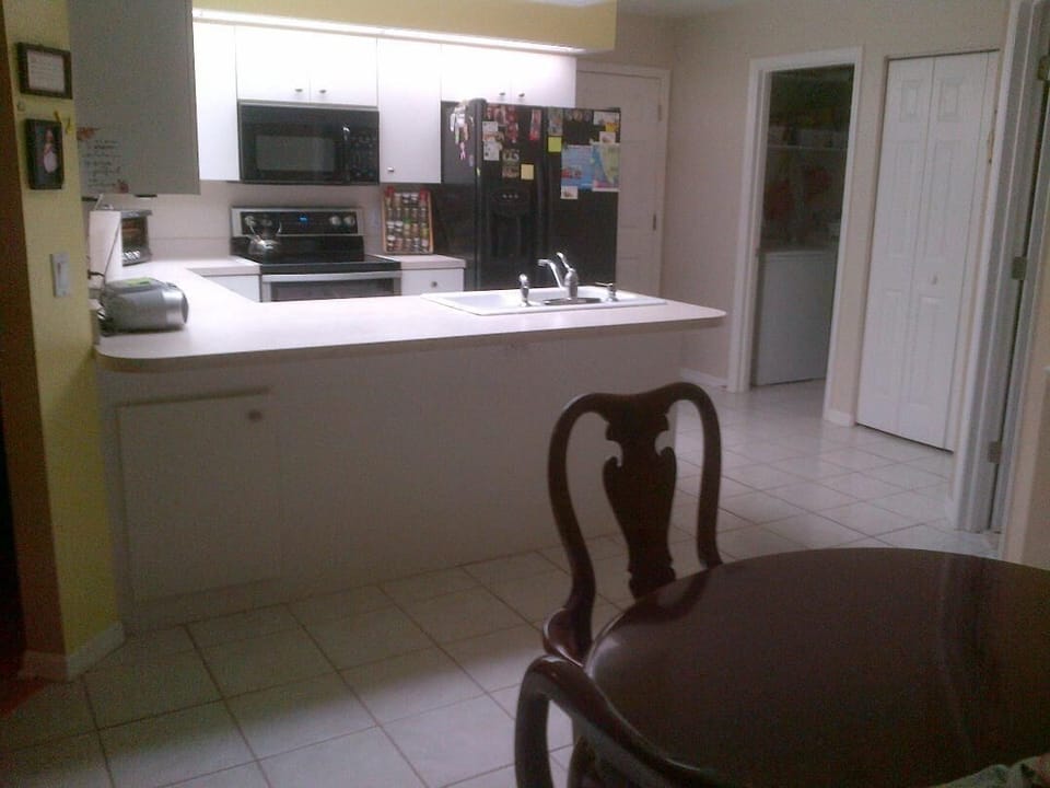 Fully stocked kitchen