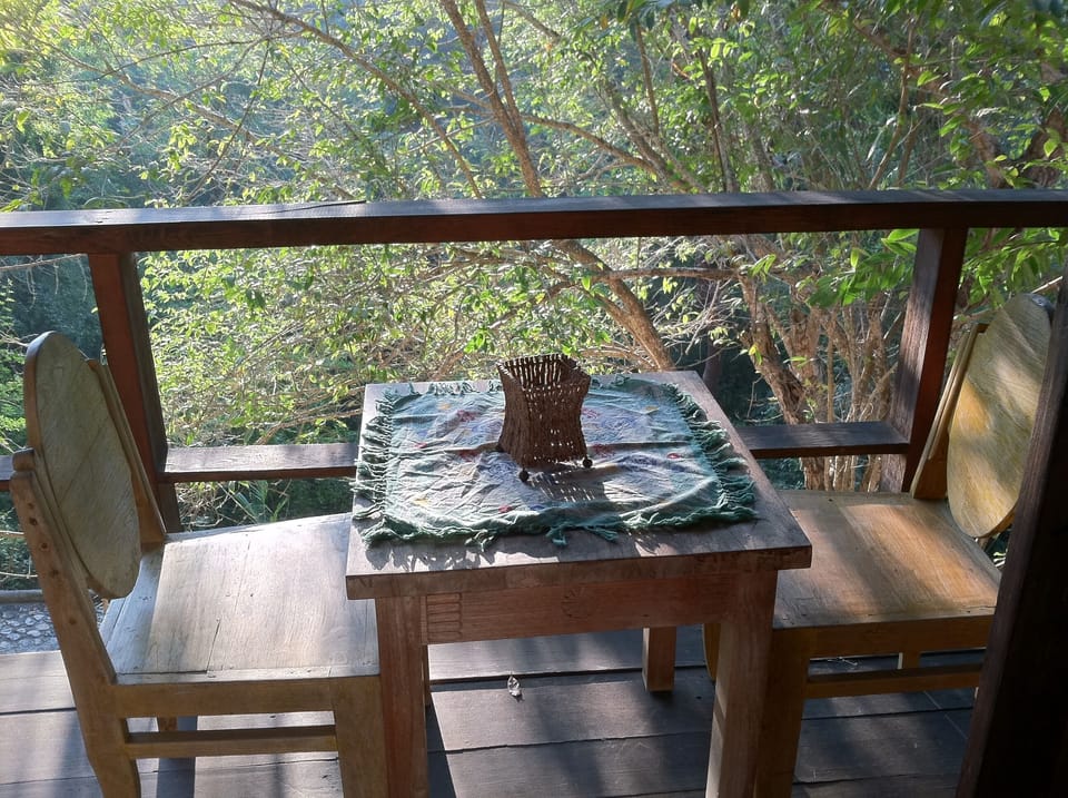 casita deck overlooking jungle
