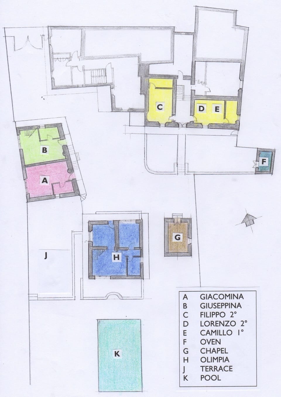 6Stanco site map - Giuseppina letter B