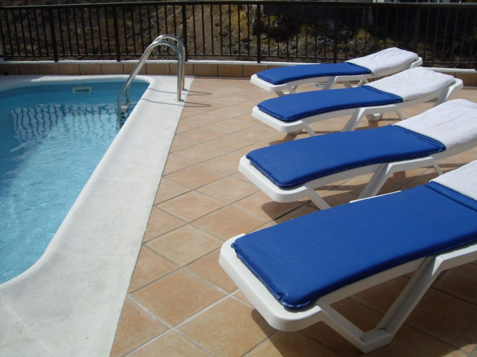 Lovely Private Pool with Fantastic Sea Views and 8 Padded Sun Loungers for your Comfort