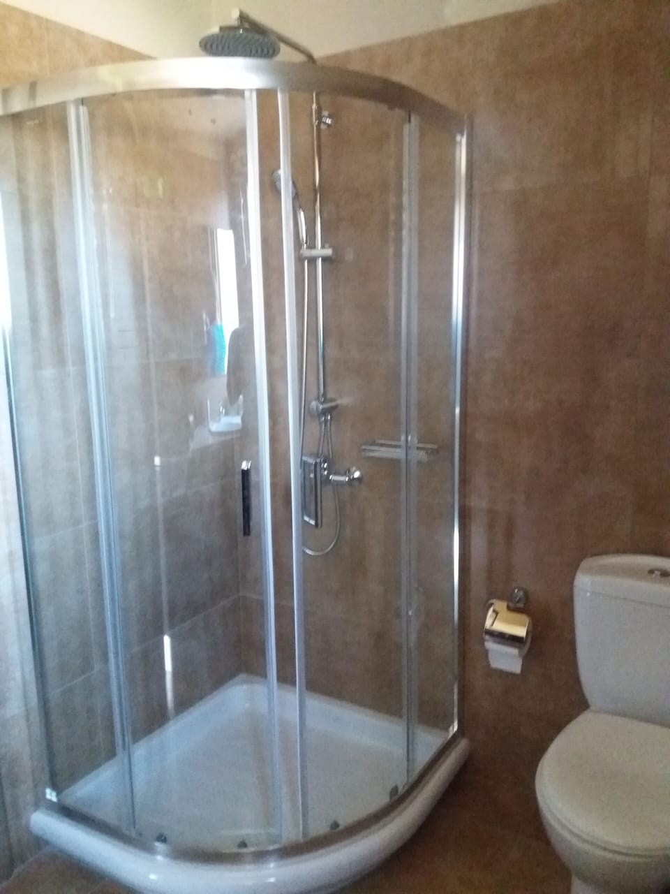 the shower