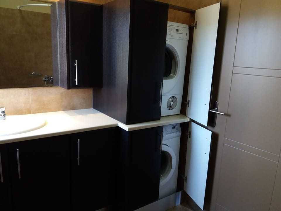 the bathroom