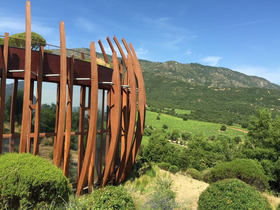 Impressive Lapostolle winery - Clos Apalta