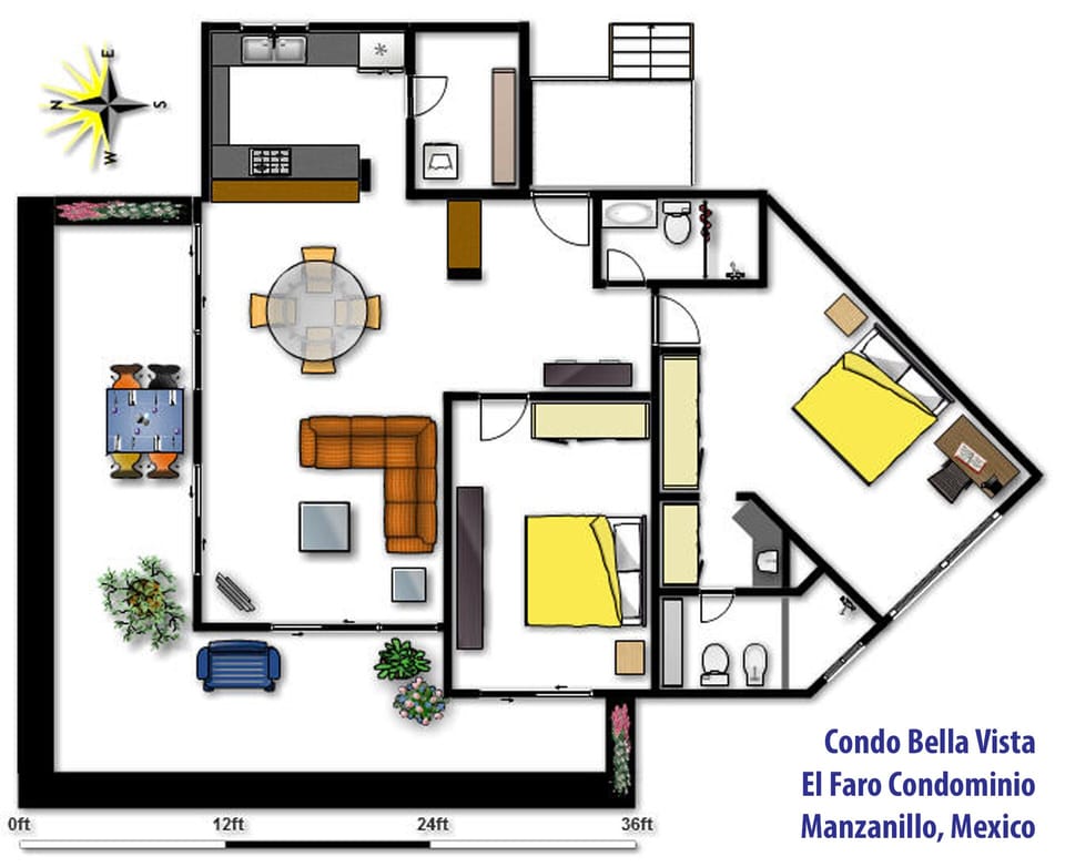Floorplan of Condo Bella Vista condominium