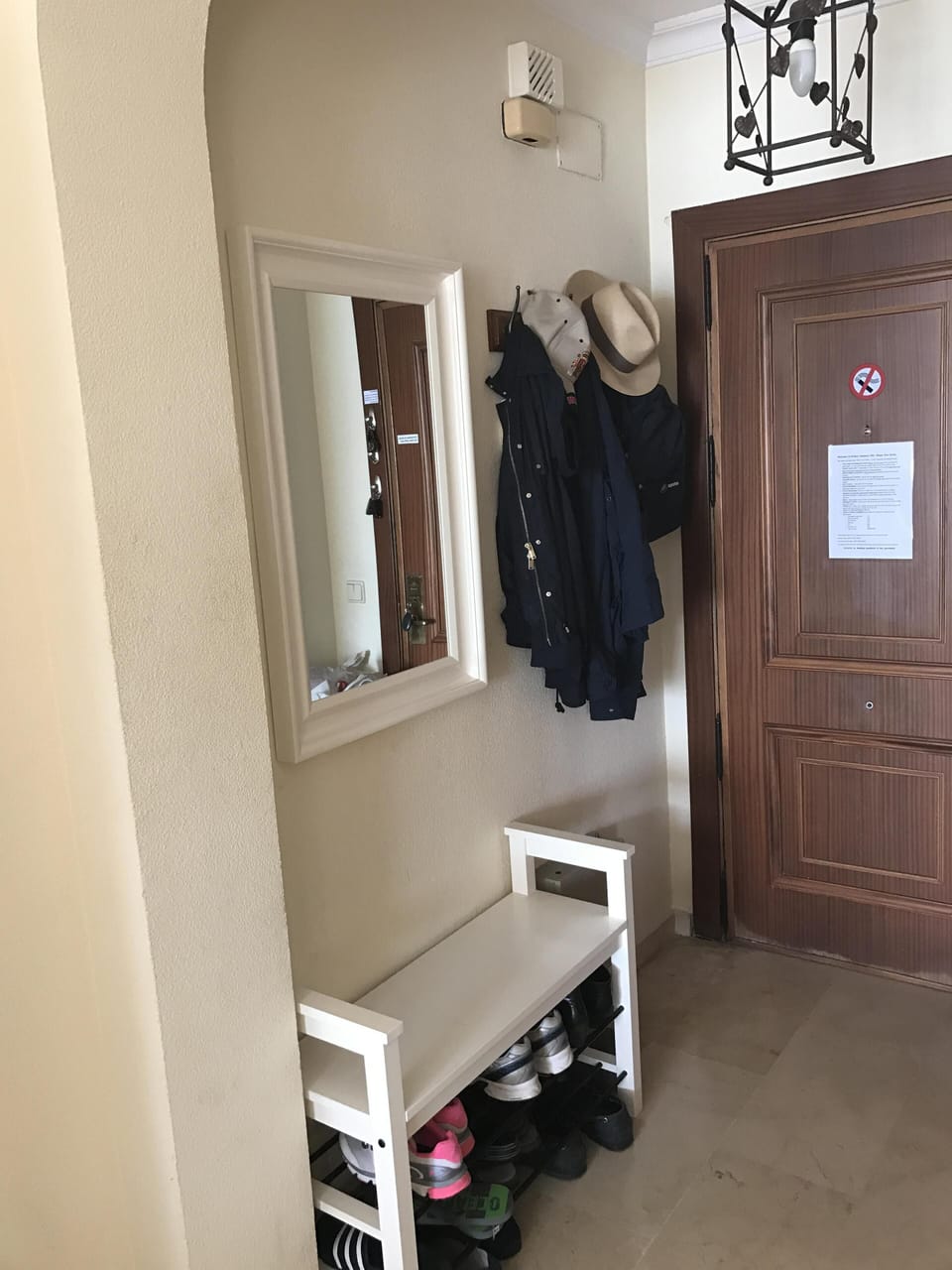 The entrance
