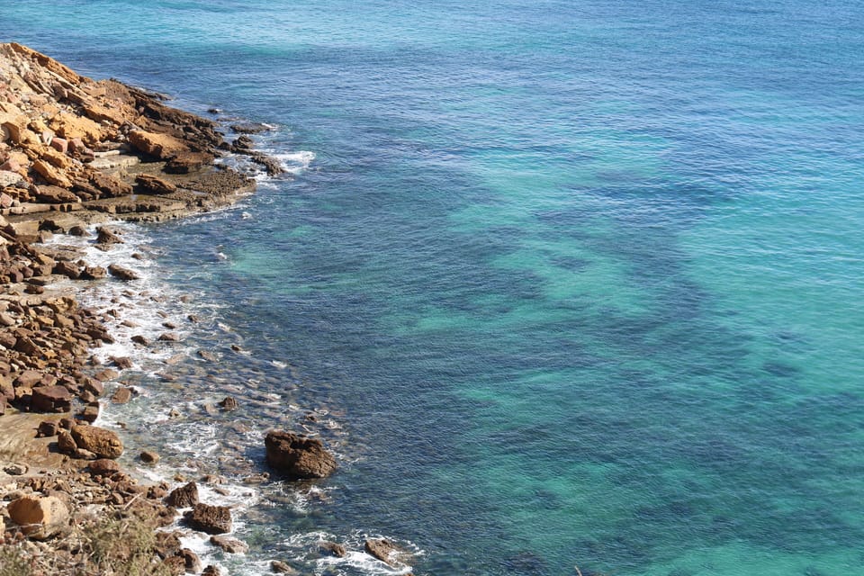 Crystal clear waters viewed from the Clifftop