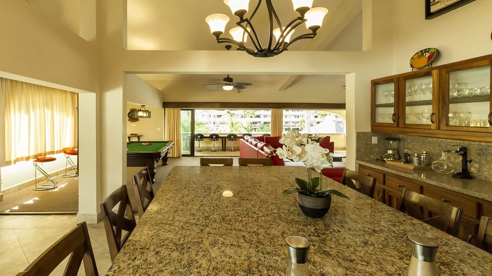 Granite Island in the kitchen area