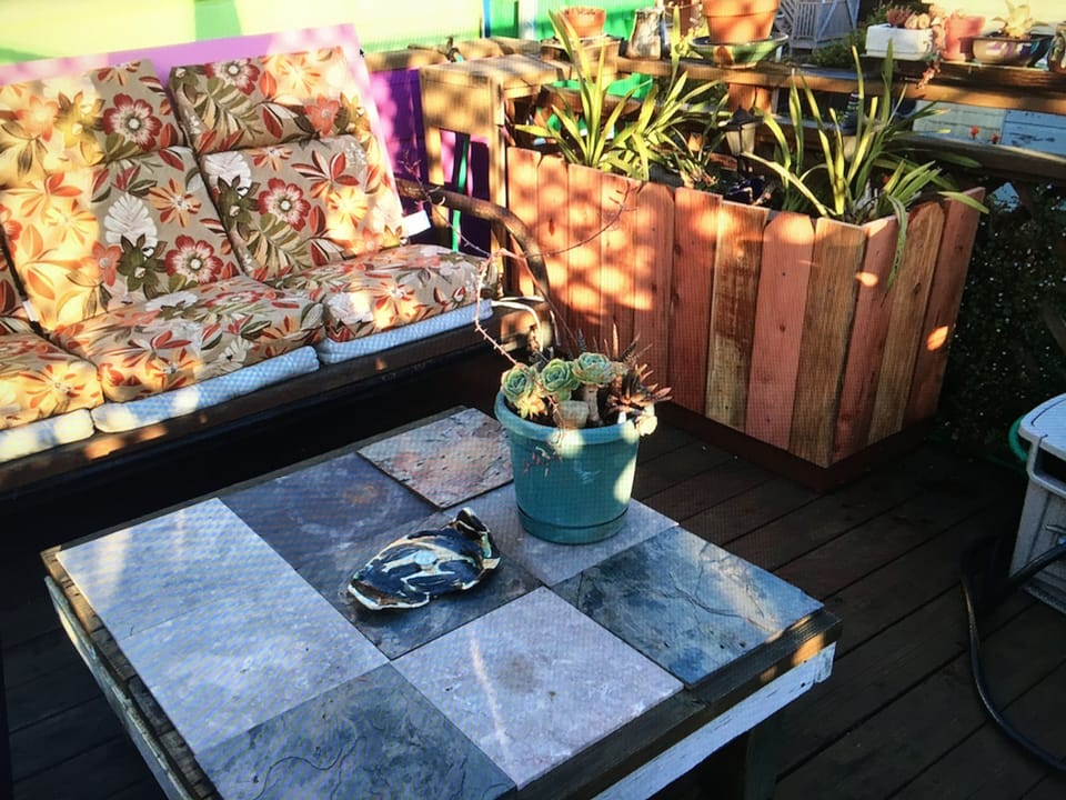 Roof Deck detail in the Mission--Sunniest area and Best Food in San Francisco