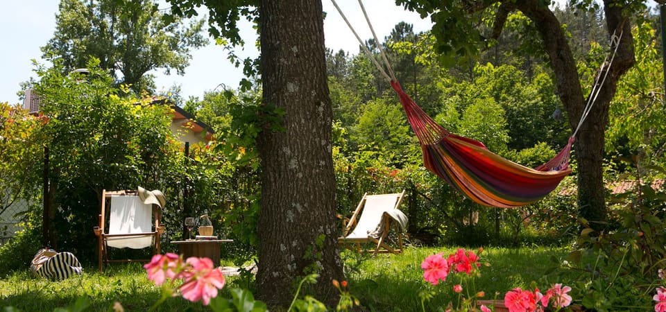Hammock in the shade.