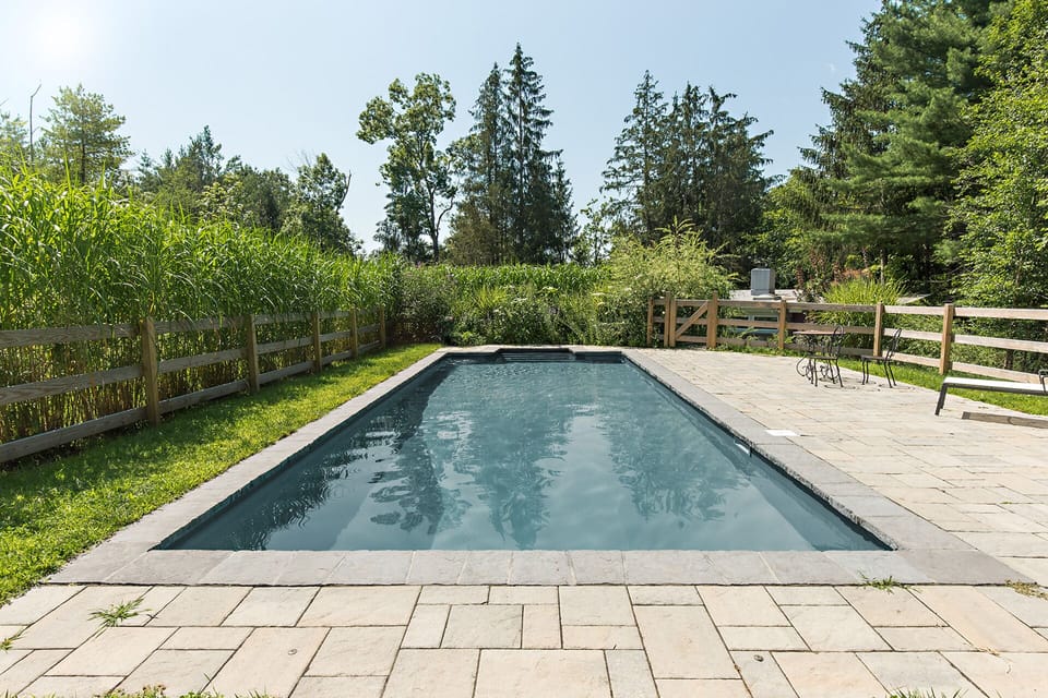 heated saline pool