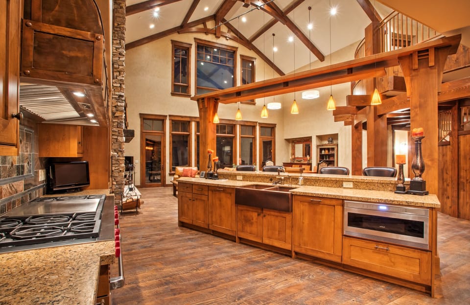 Gourment Kitchen with LOTS of Wolf/ Subzero appliances.  Bev and wine Drawers.