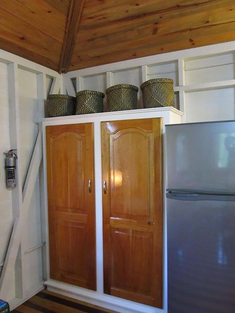large pantry for food items (well sealed food items!)