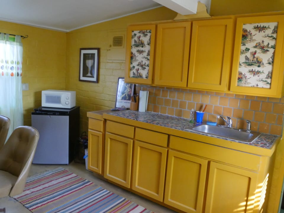 Guest house breakfast room. Guest house also has its own bathroom and shower.