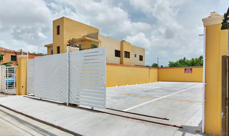 Free gated parking with remote control