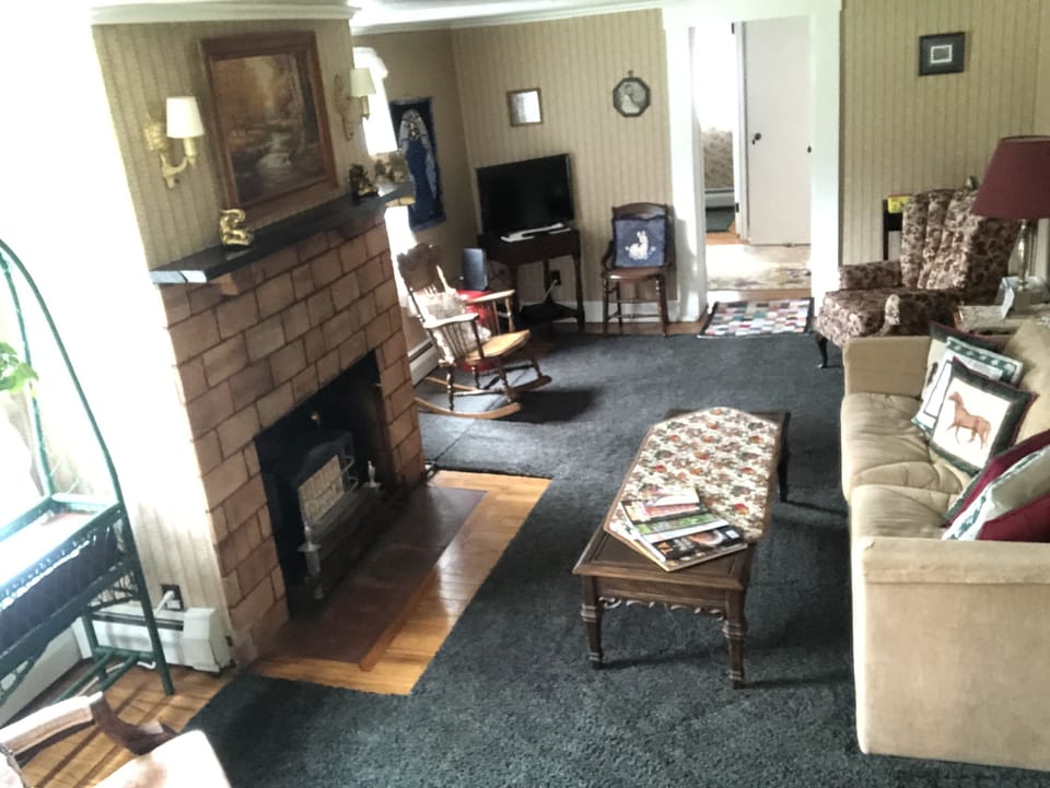 Living room offers Roku TV, kids toys/games, sofabed and room to rest and relax