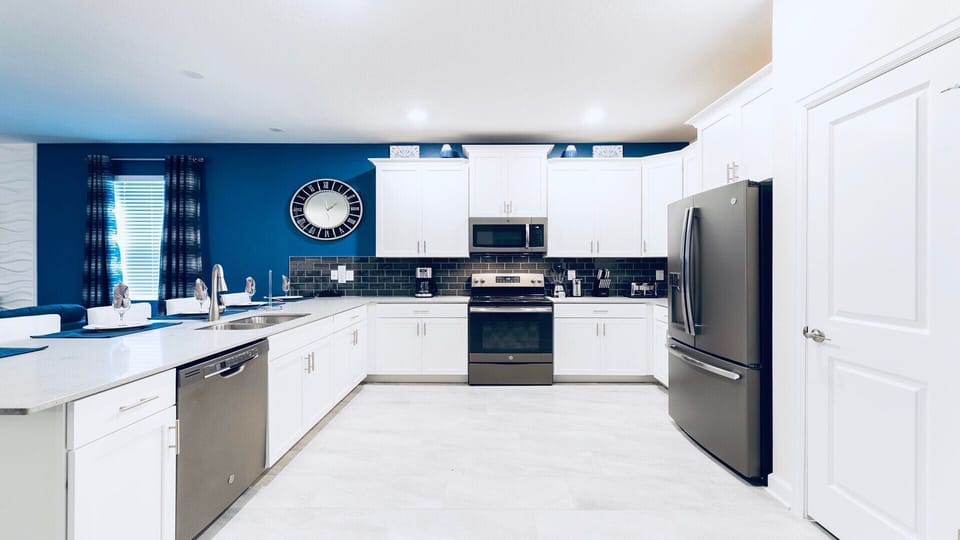large kitchen island