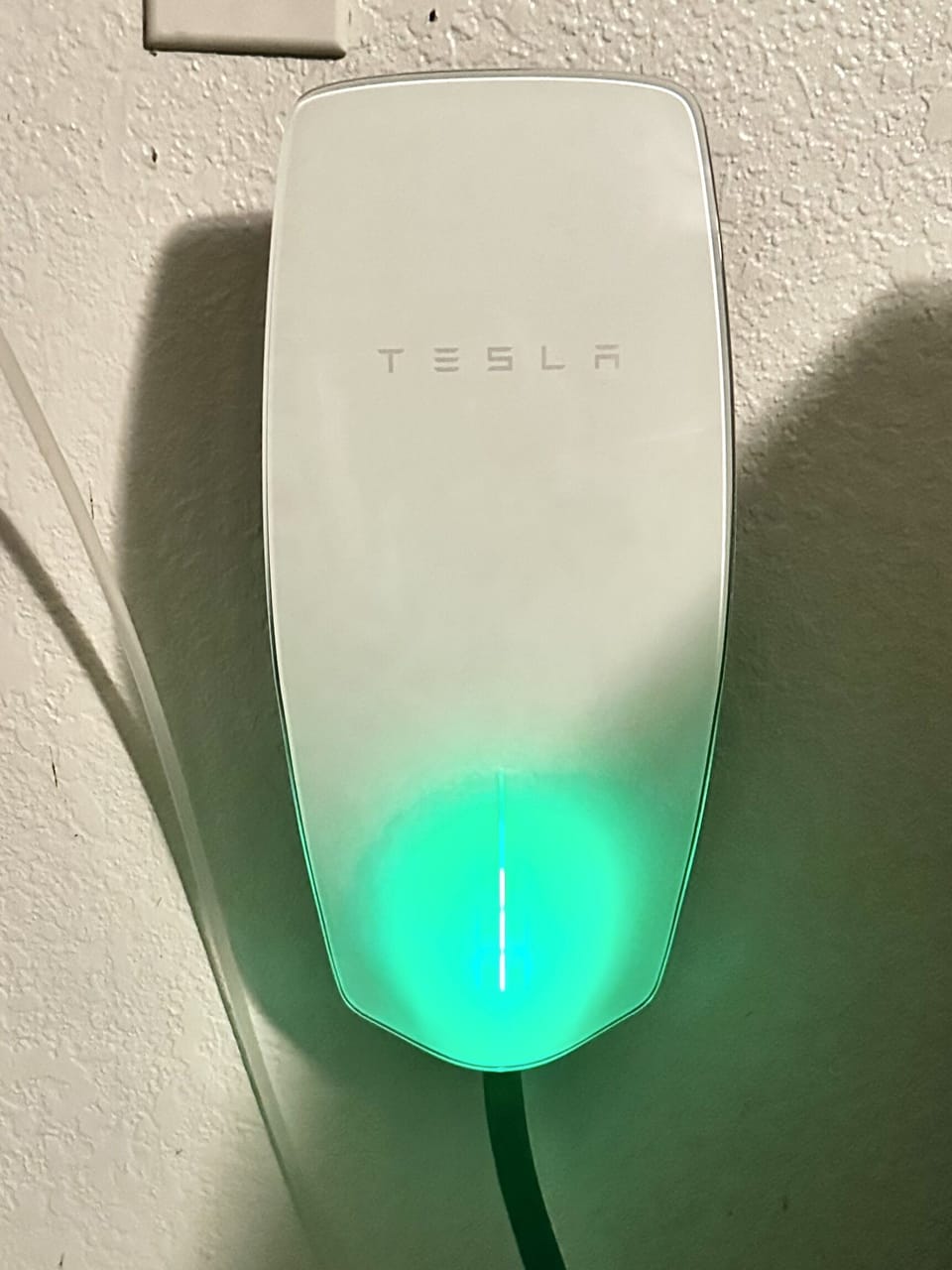 Tesla fast charger in the Garage