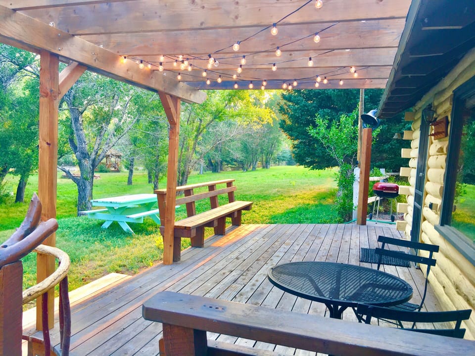 Front porch of the cabin