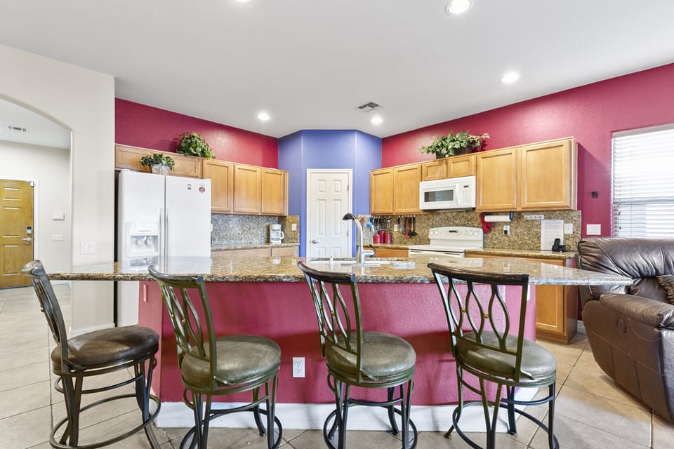 Granite countertop island